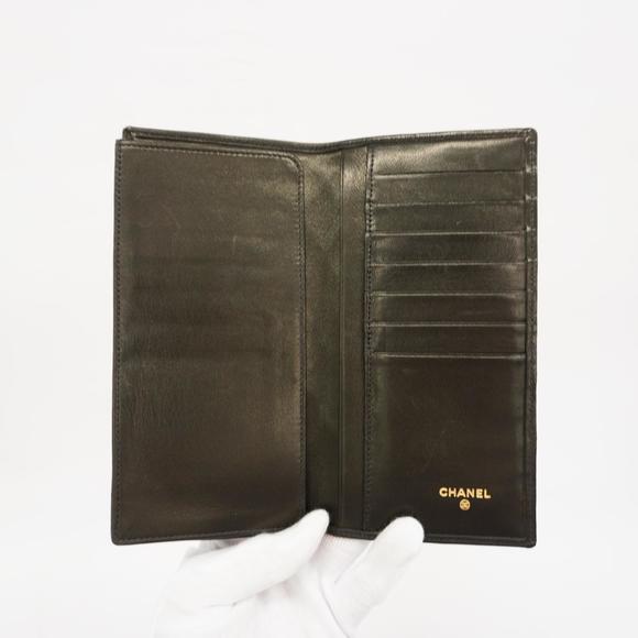 Chanel Long Bill Purse Bicolore Lambskin Black - Picture 3 of 9